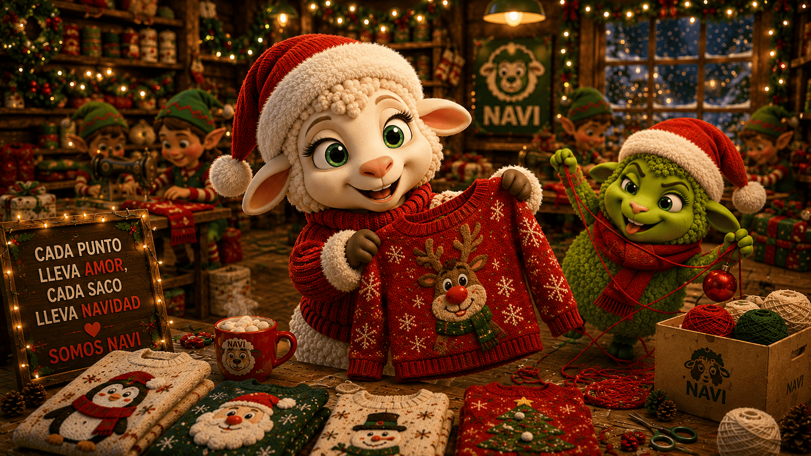 sacos navideños
