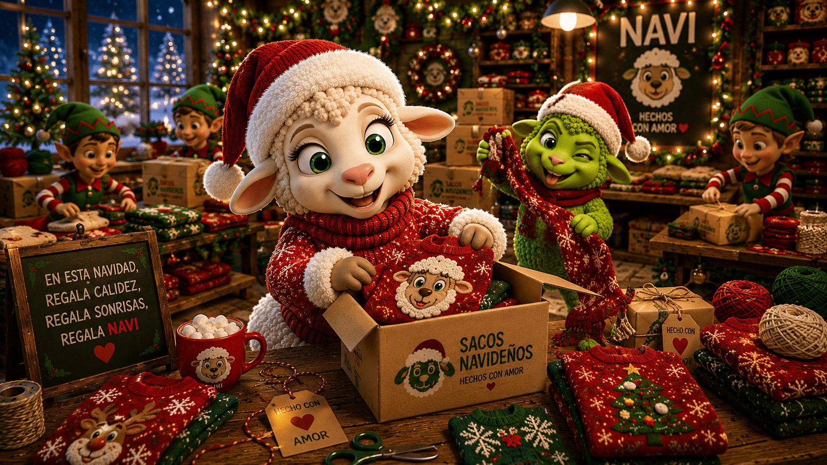 sacos navideños