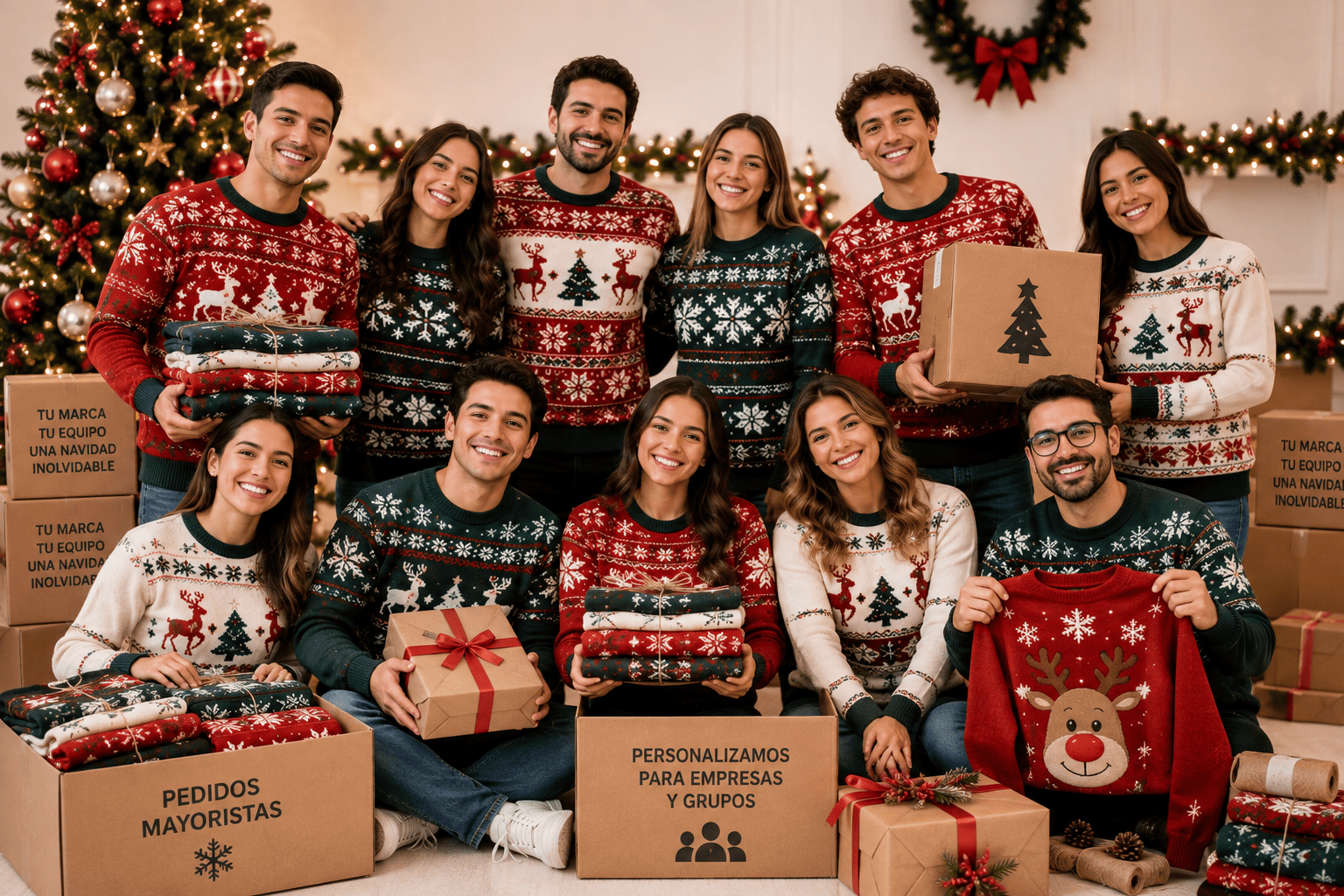 sacos personalizados navideños