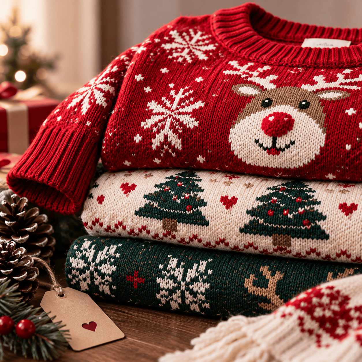 cardigans navideños para mujer