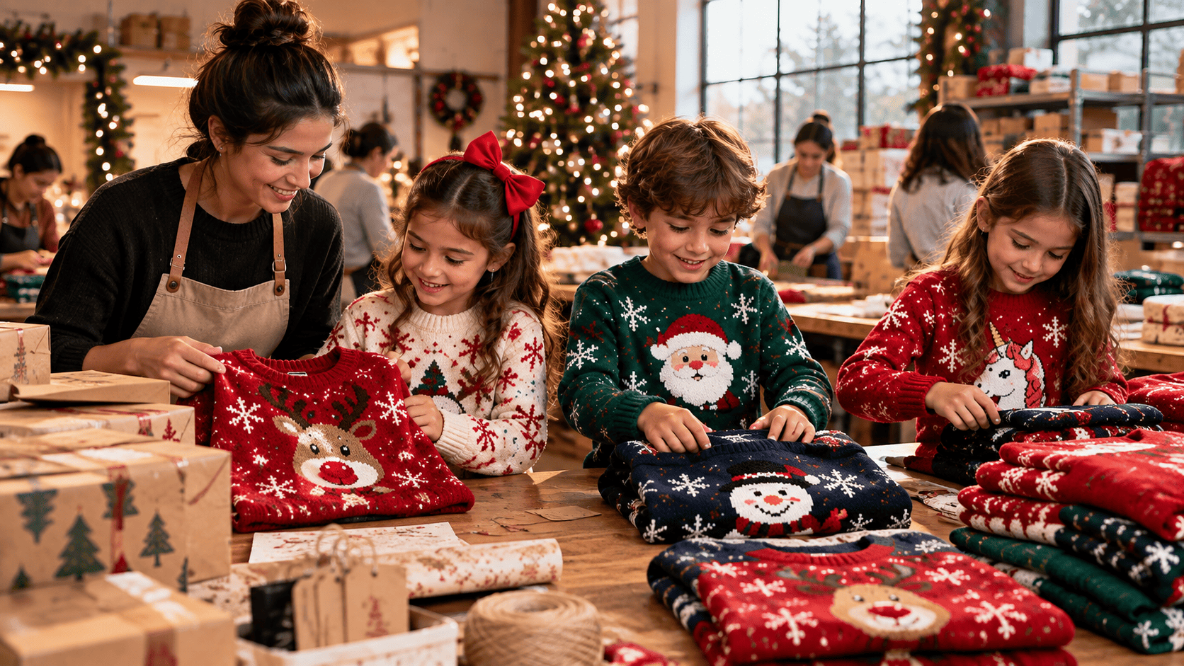 sweaters navideños para niños